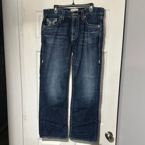 Big Star Blue Relaxed Jeans with Vintage Look